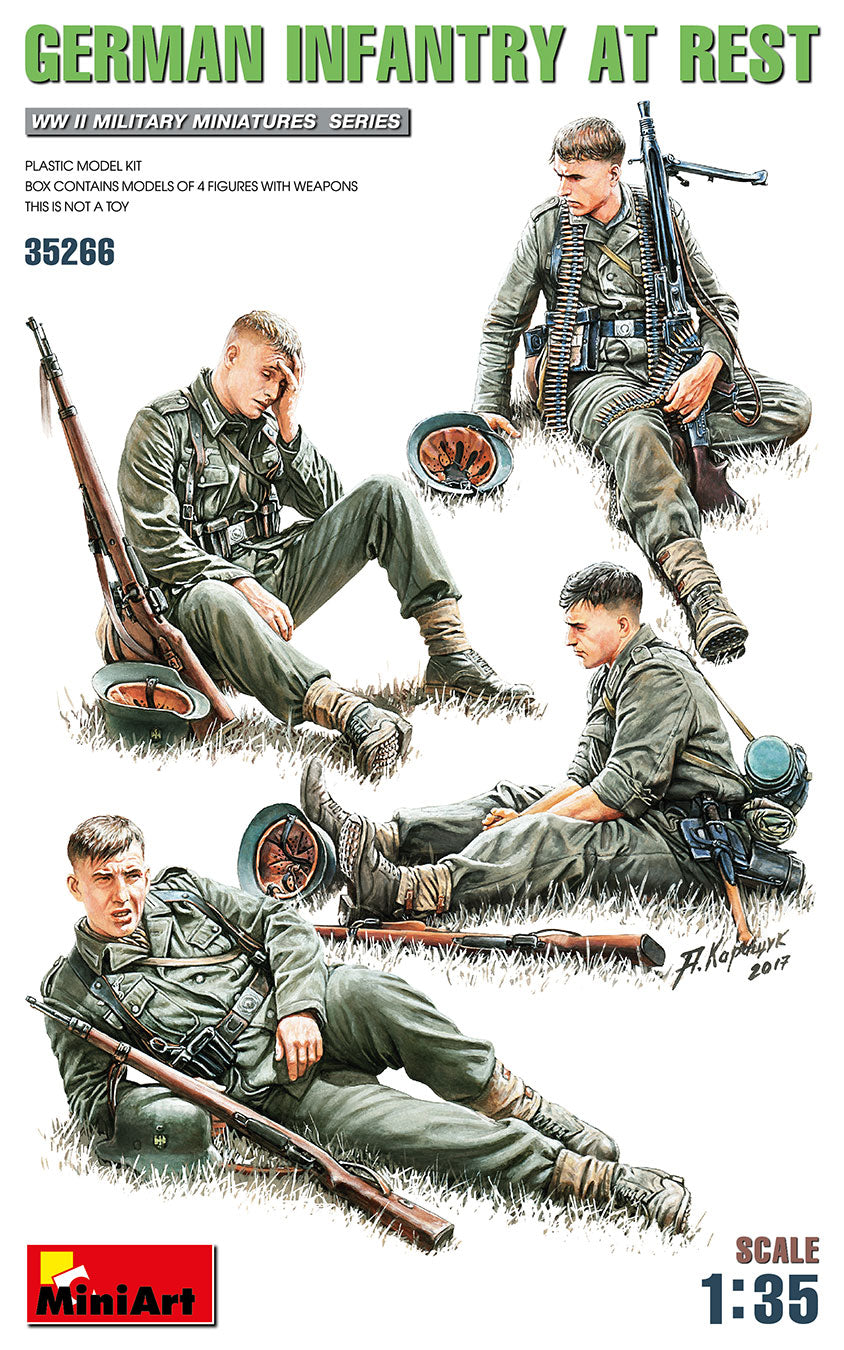 German Infantry at Rest 1:35