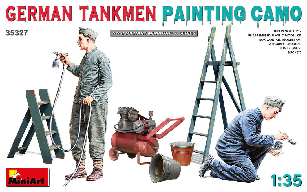 German Tankmen Painting Camo 1:35