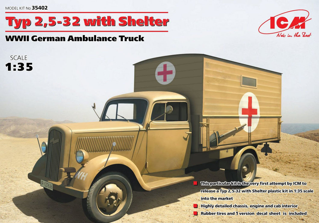 Typ 2,5-32 With Shelter 1:35