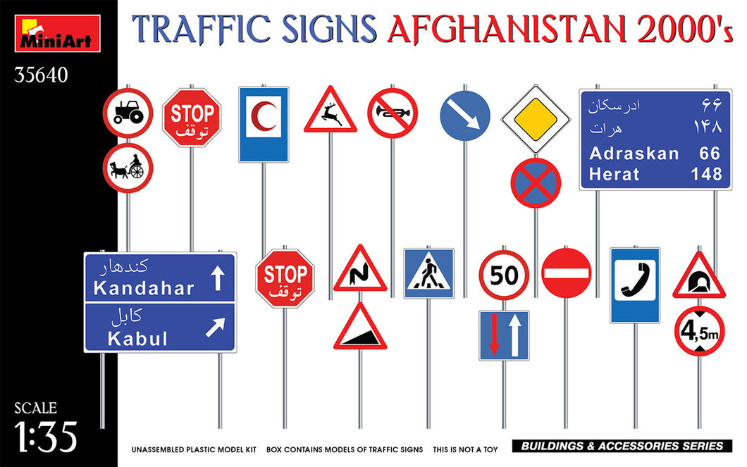 Traffic Signs Afghanistan 1:35