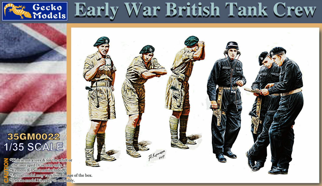 Early War British Tank Crew 1:35
