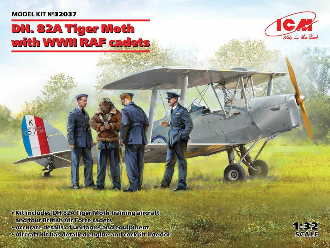 DH. 82A Tiger Moth with WWII RAF Cadets 1:32