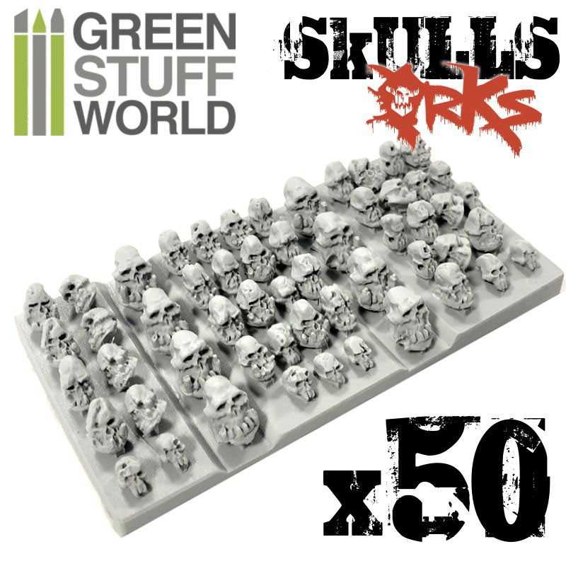 Orc Skulls Resin set