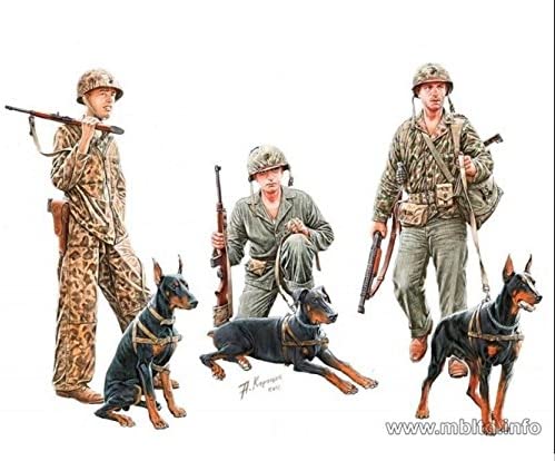 Dogs in the Service in Marine Corps WWII 1:35