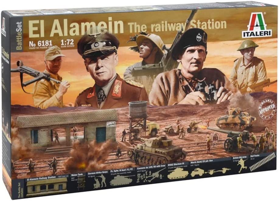 El Alamein Battle At Rail Station 1:72