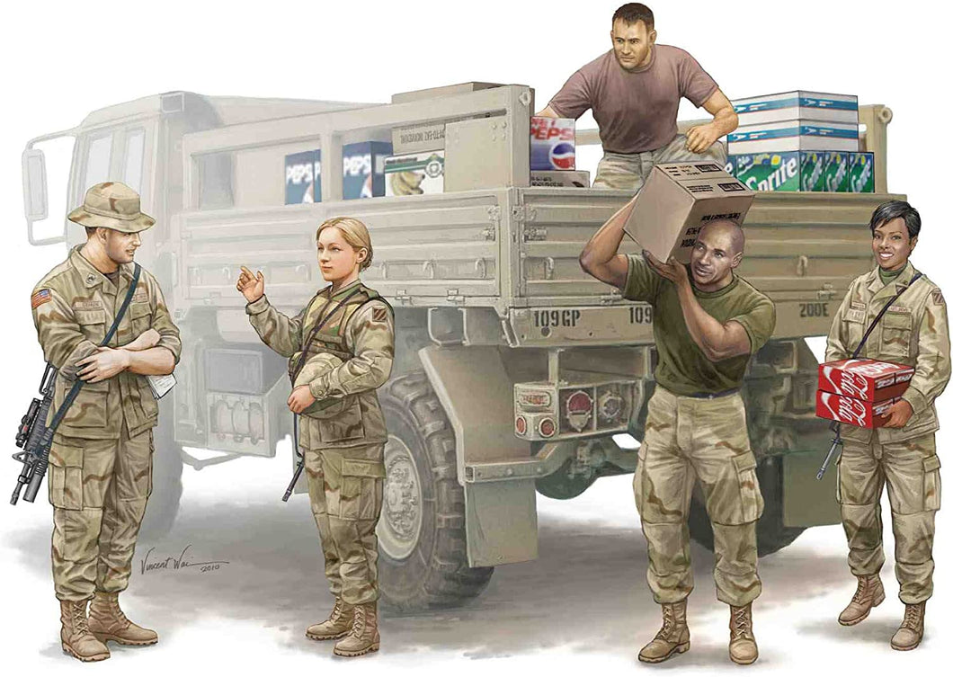 Modern US Soldiers - Logistics Supply Team 1:35