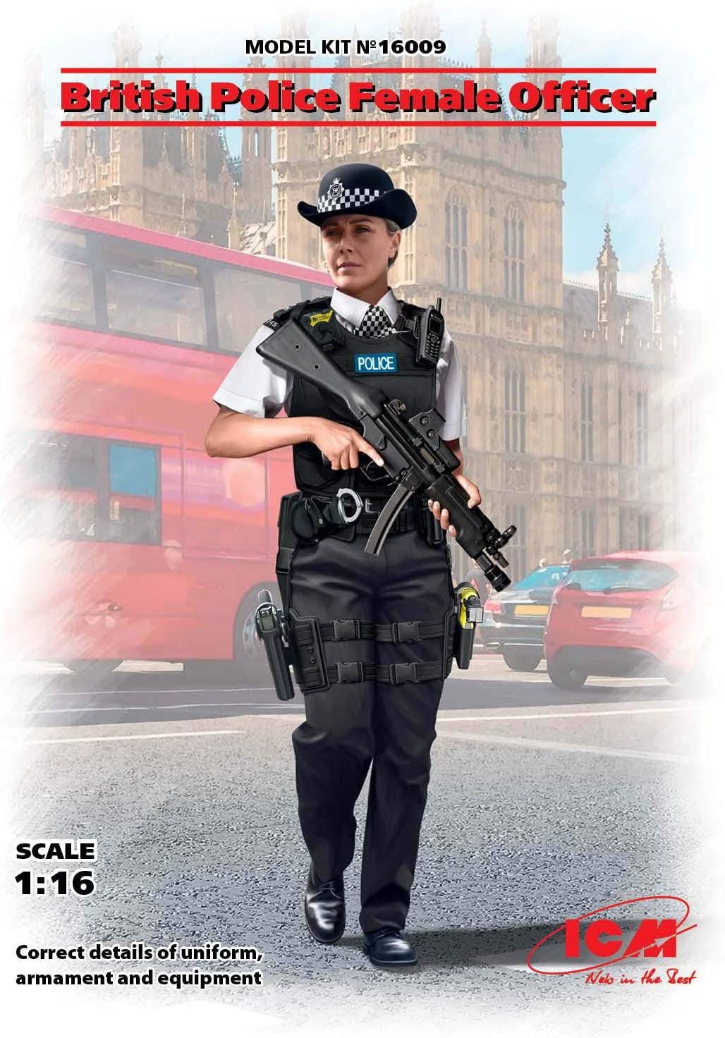 British Police Female Officer 1:16