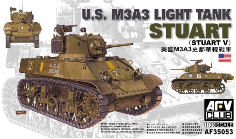 US M3A3 Light Tank Stuart 1:35