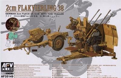 2cm Flakvierling 38 with Trailer 1:35