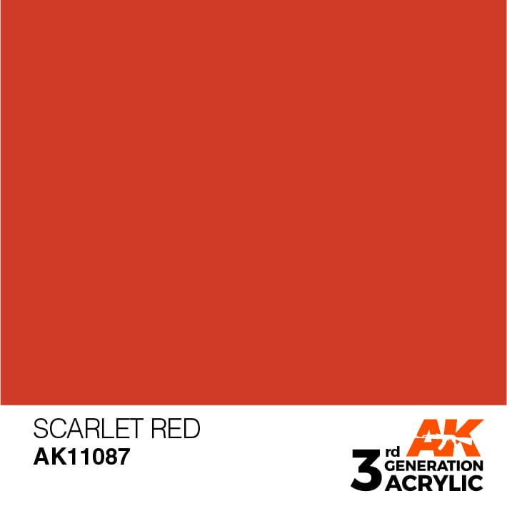 AK11087 Scarlet Red