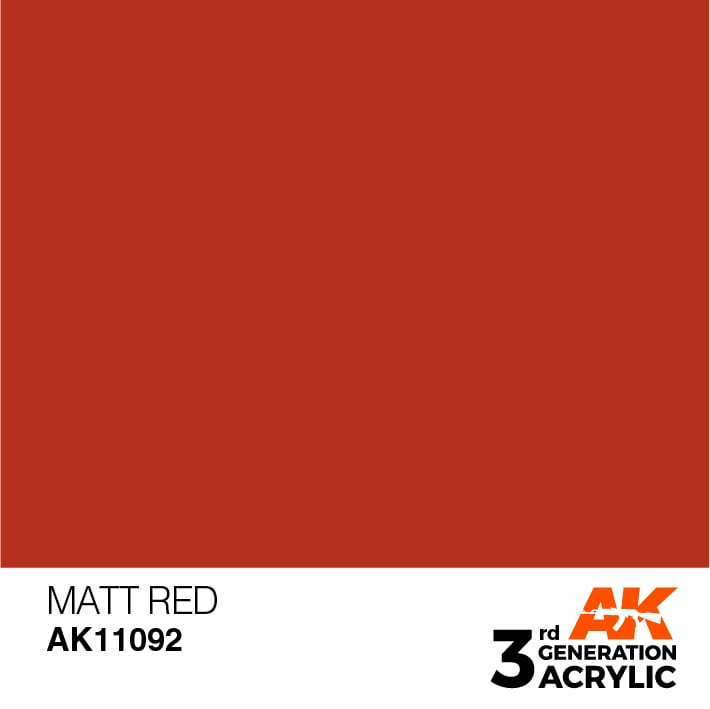 AK11092 Matt Red