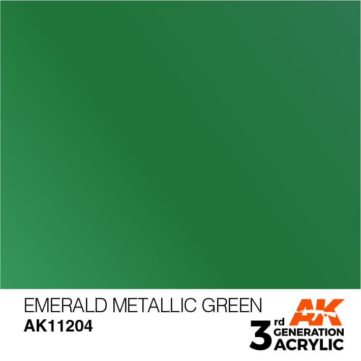 AK11204 Esmerald Metallic Green - Metallic