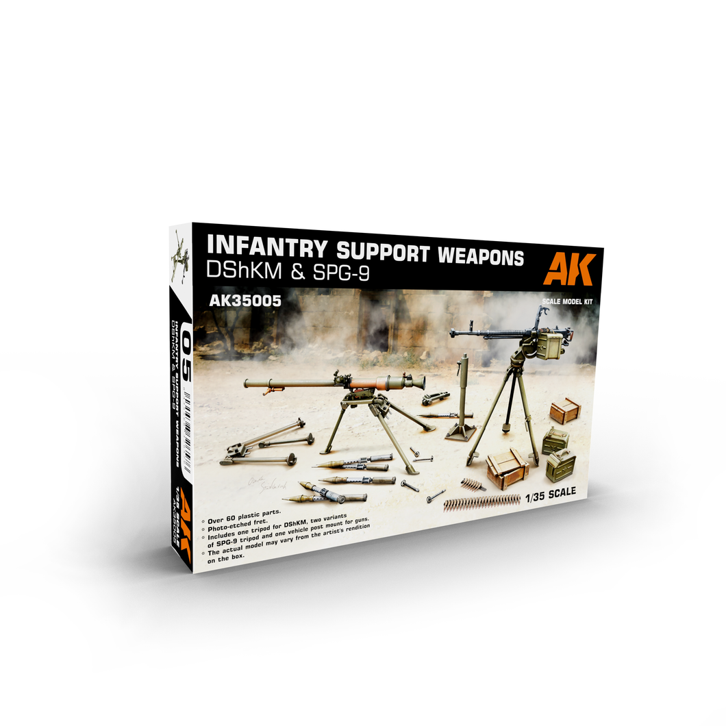 Infantry Support Weapons - DShKM & SPG-9 1:35