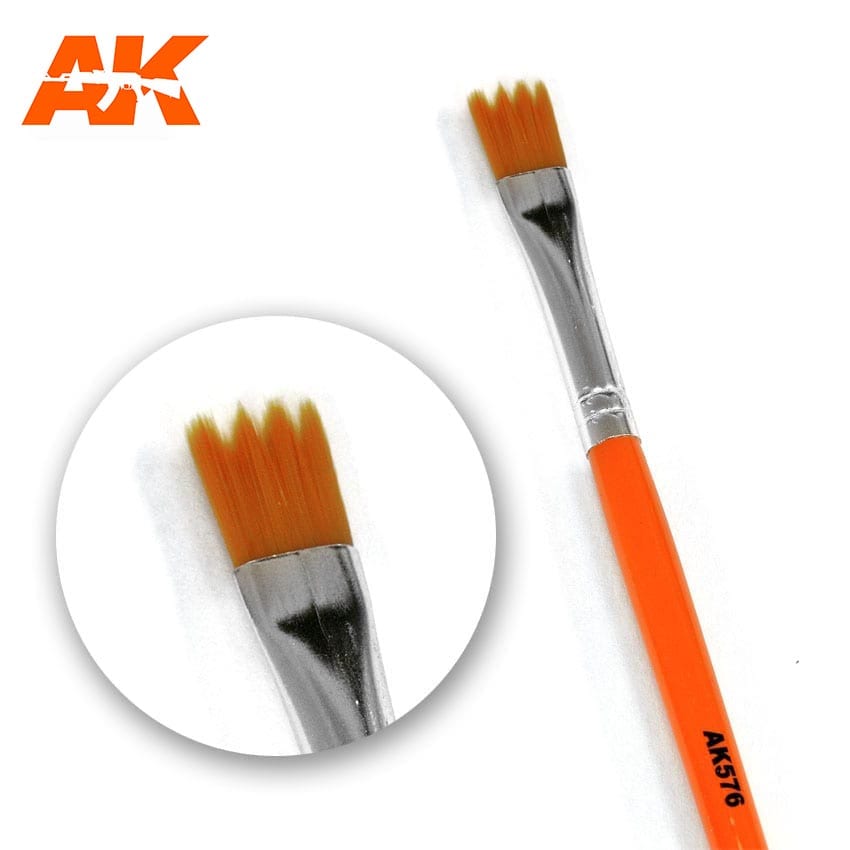AK576 Saw Shape  Brush Synthetic