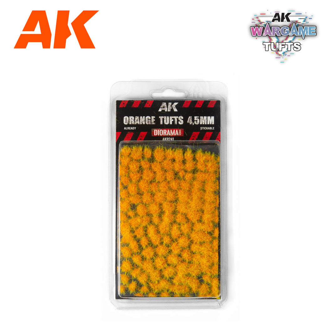 Orange and Yellow Wargame Tufts 4.5mm