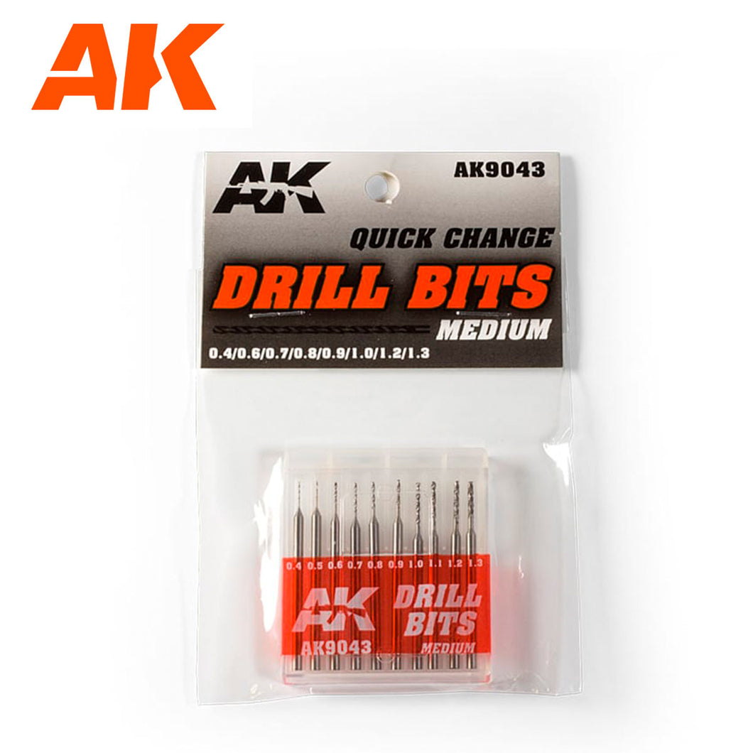 Quick Change Drill Bits - Medium 0.4-1.3mm