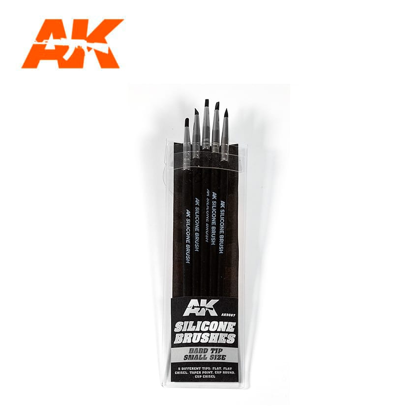 AK Silicone Brushes Hard Tip Small Size