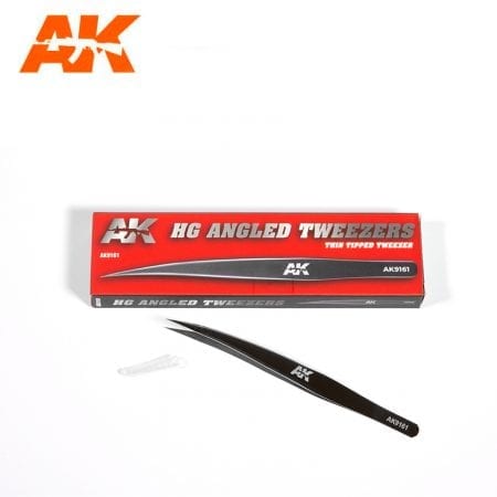 HG Angled Tweezers (Thin Tipped) Ak9161