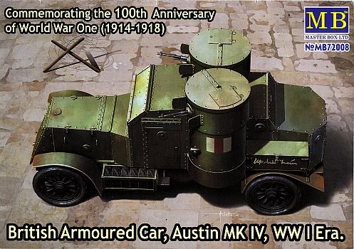 British Armoured Car, Austin Mk IV WWI Era 1:72