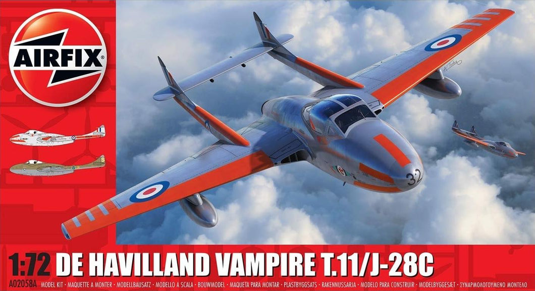 De Havilland Vampire T.11/J-28C 1:72