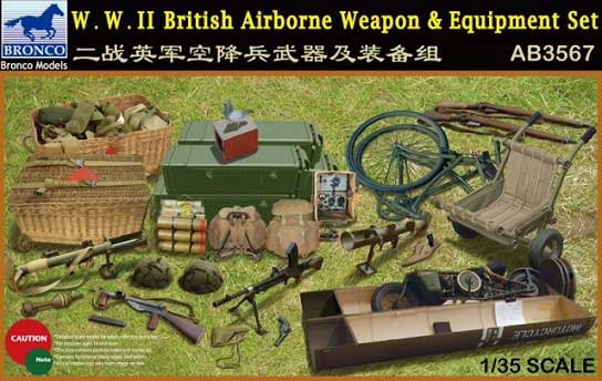 WWII British Airborne Weapon and Equipment set 1:35