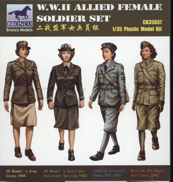 WWII Allied Female Soldier Set 1:35