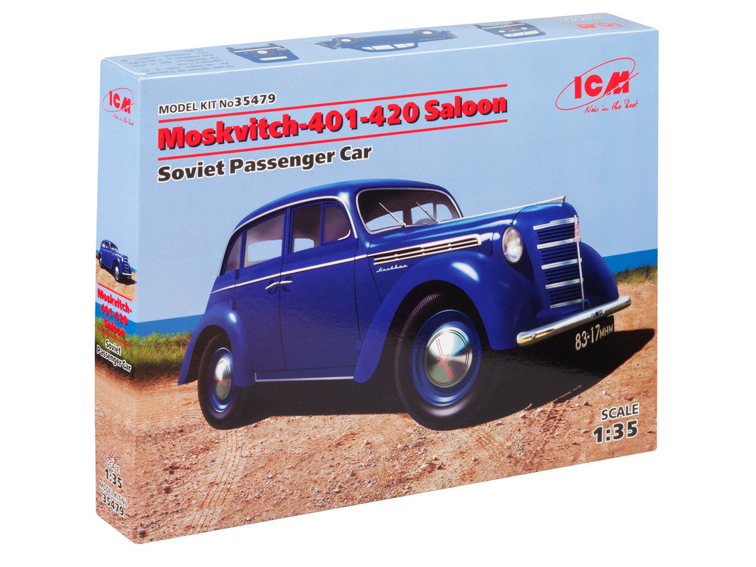 Moskvitch-401-420 Saloon Soviet Passenger Car 1:35