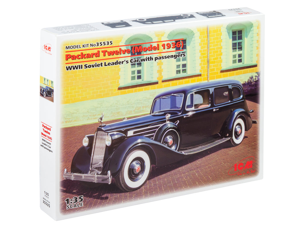 Packard Twelve (Model 1936) WWII Soviet Leaders Car With Passengers 1:35
