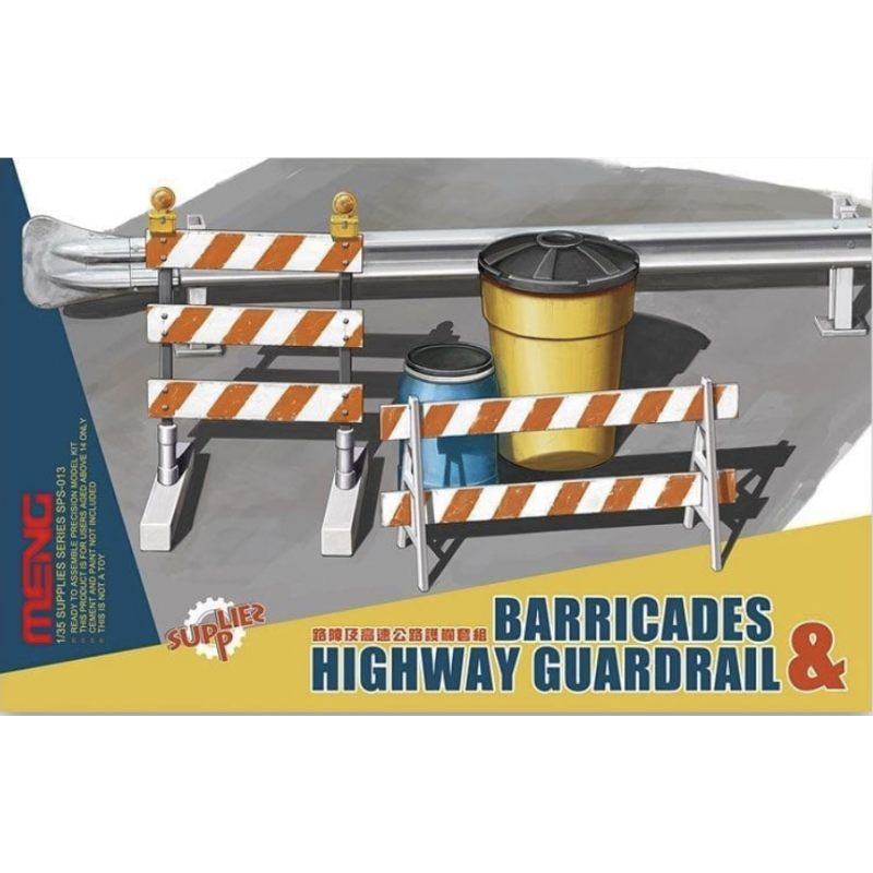 Barricades and Highway Guardrail 1:35