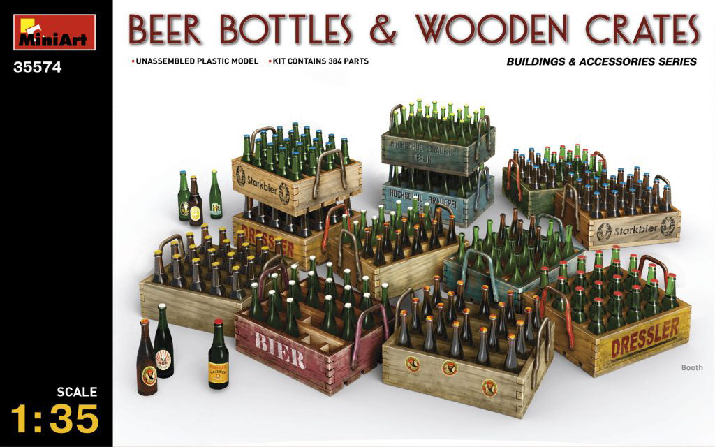 Beer Bottles & Wooden Crates 1:35