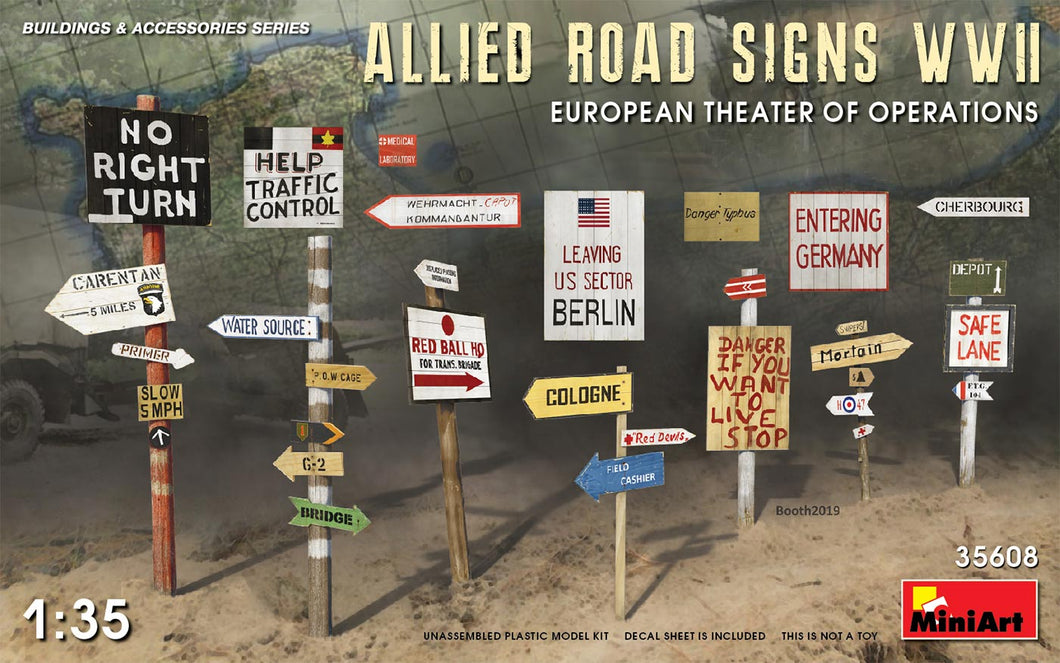 Allied Road Signs WWII 1:35
