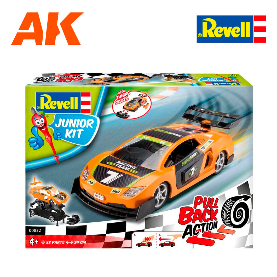 Revell Junior Kit - Pull Back Racing Car, Orange