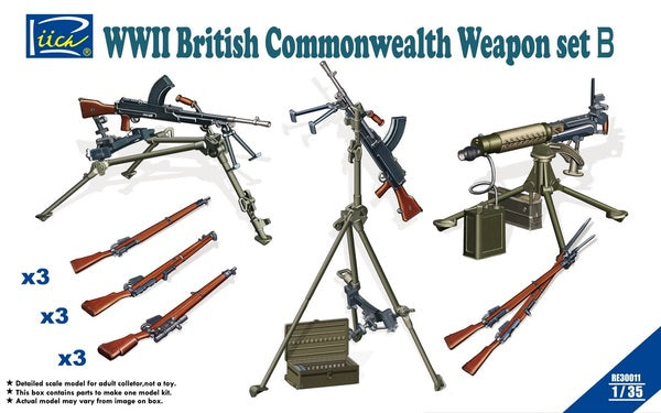 WWII British Commonwealth Weapon Set B 1:35