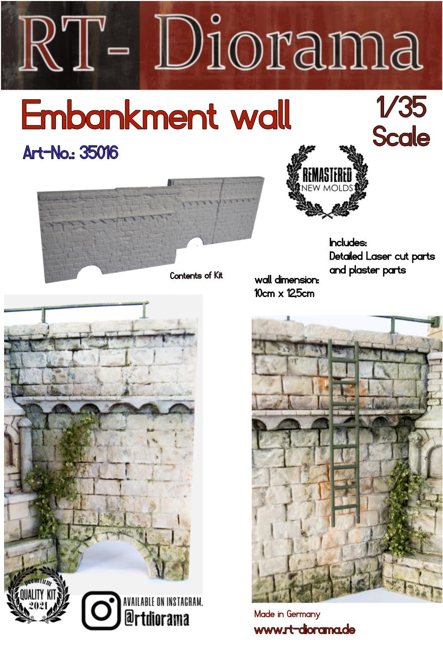 Embankment Wall 1:35
