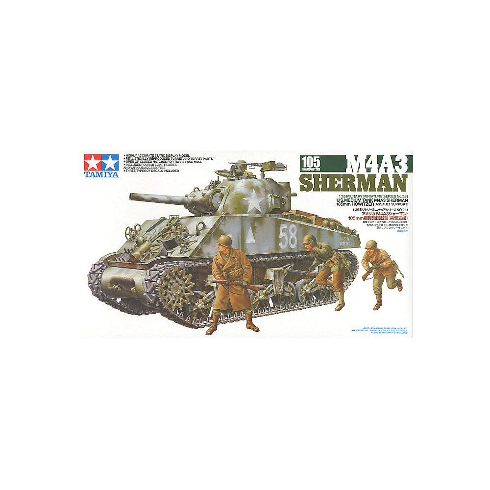 M4A3 Sherman 105mm Howitzer A Troop 1:35