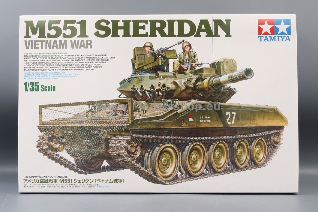 U.S. Airborne Tank M551 Sheridan Vietnam War 1:35