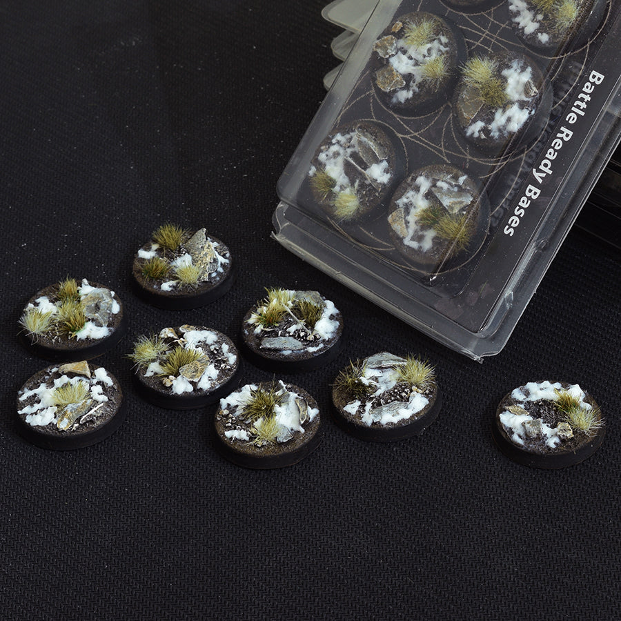 Winter Bases - Round 32mm (x8)