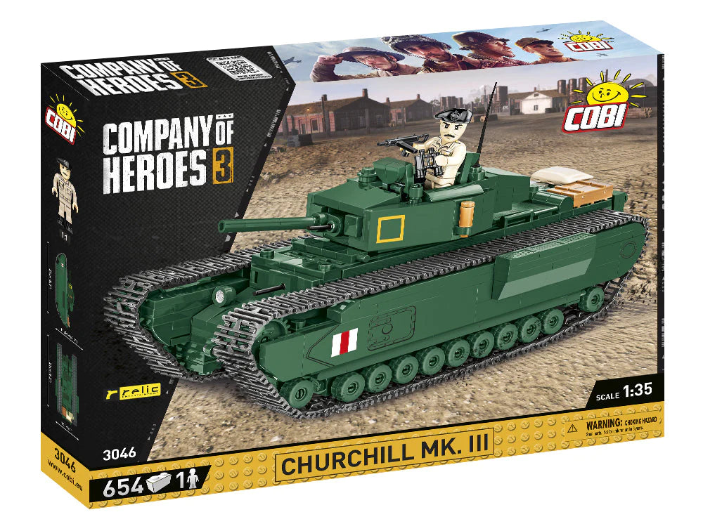 Churchill MK.III Tank - Company of Heroes 3 - COBI 3046 - 640 Bricks