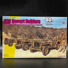 Load image into Gallery viewer, SAS Desert Raiders; 3 Patrol Vehicles with Commander and 6 Crews 1:35
