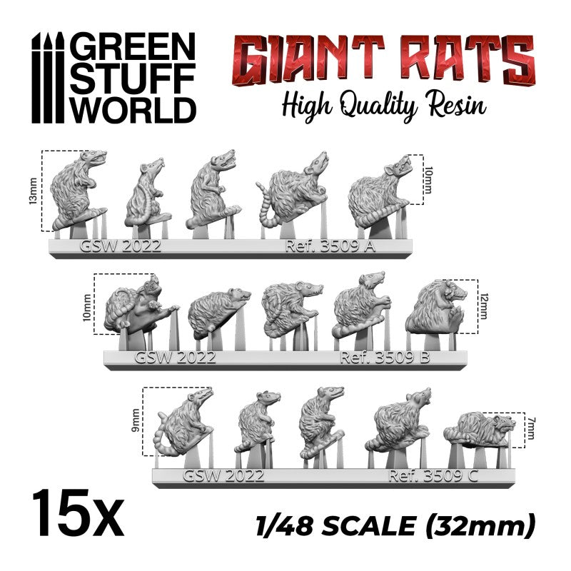 Giant Resin Rats
