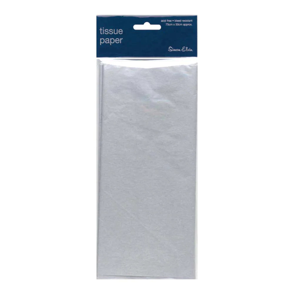 Tissue Paper, Silver, 3 Sheets