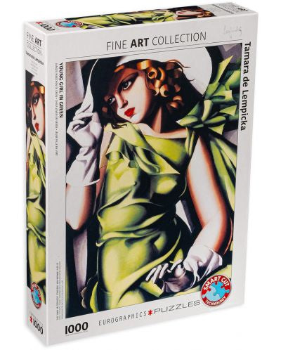 Young Girl In Green, Tamara Lempicka Jigsaw Puzzle