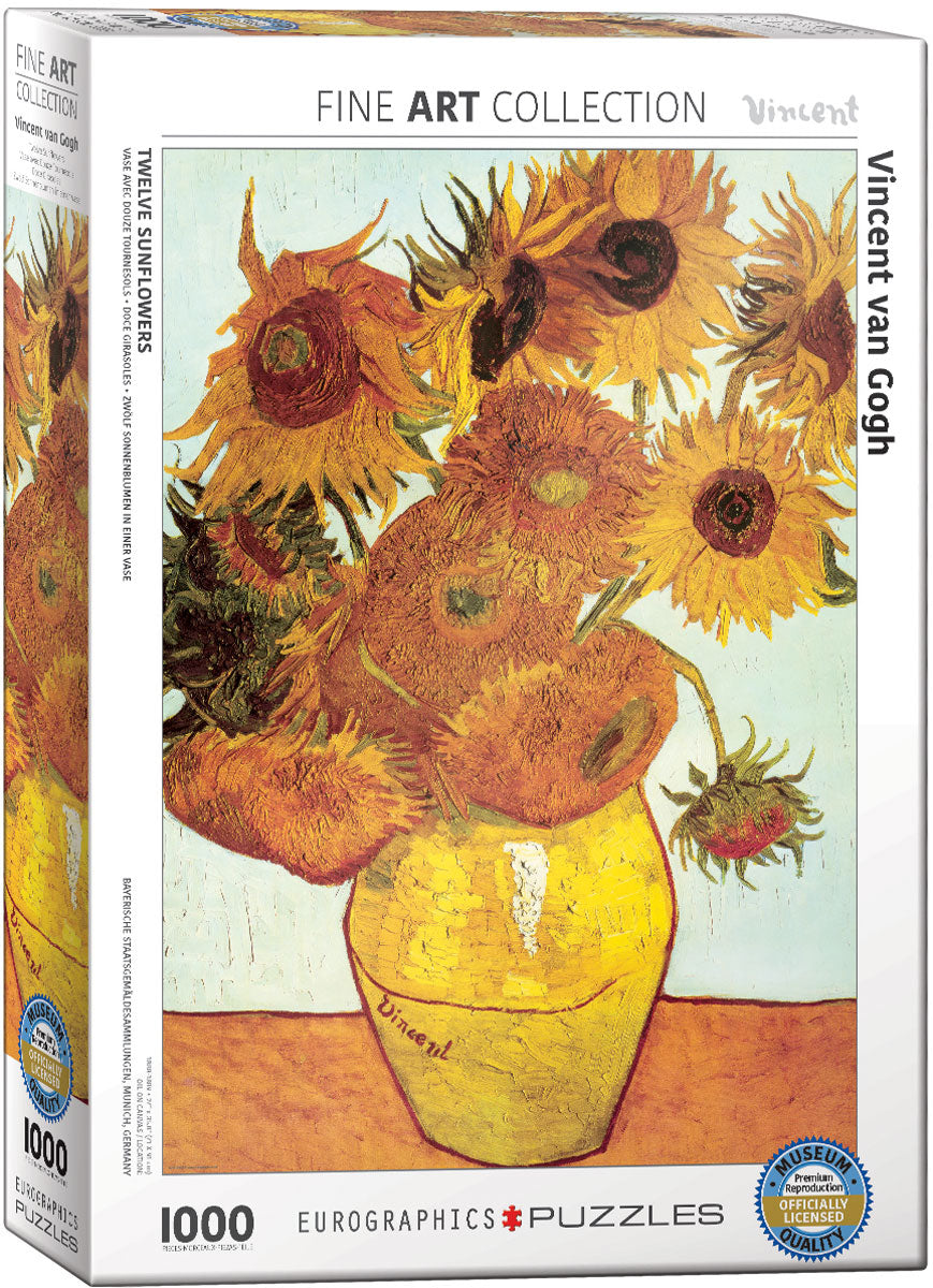 Twelve Sun Flowers Jigsaw Puzzles