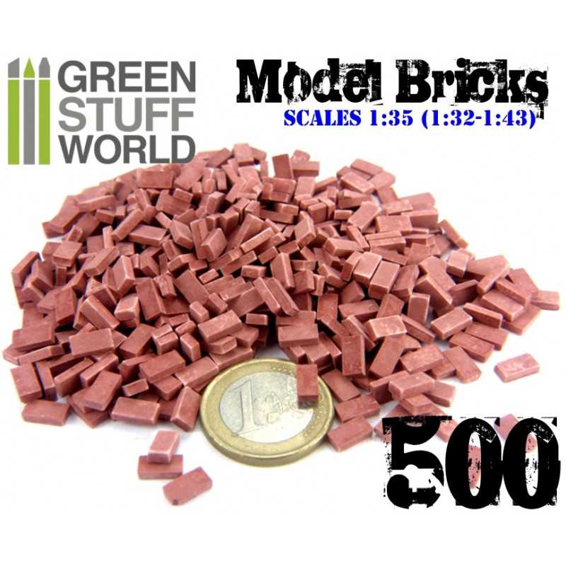 Model Bricks Red x 500