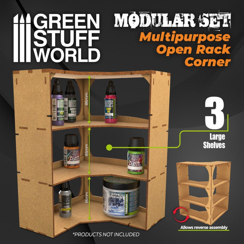 Modular Set Multipurpose Open Rack Corner