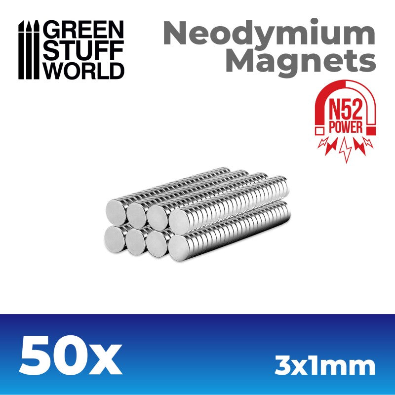 N52 Neodymium Magnets (3x1mm)