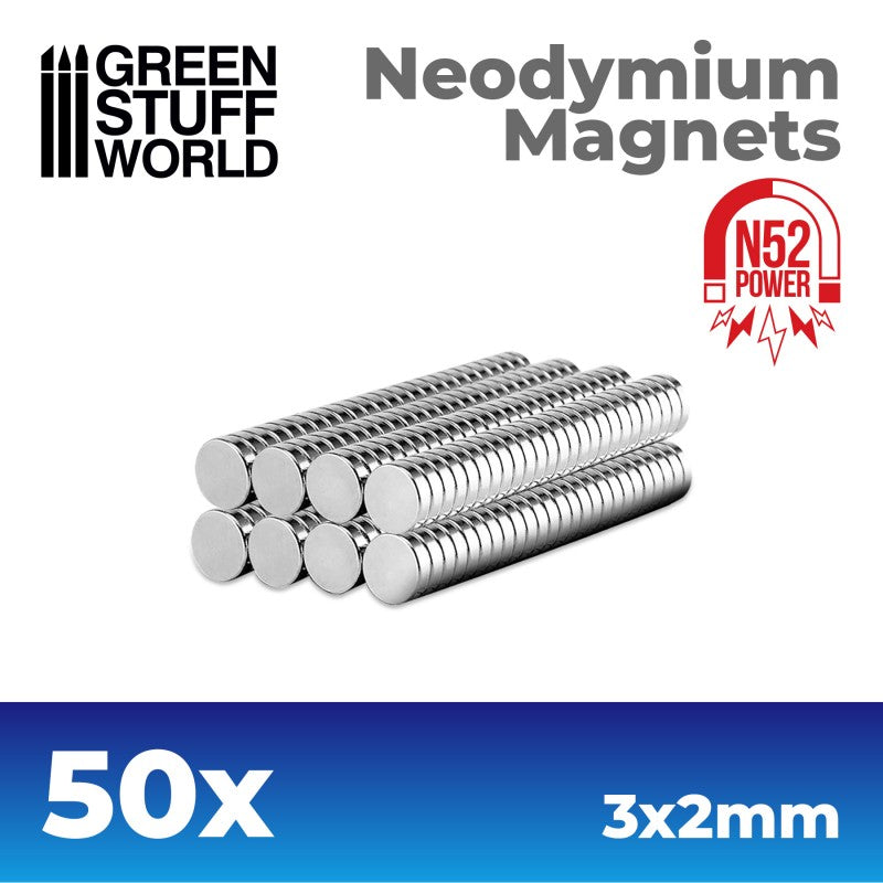 N52 Neodymium Magnets (3x2mm)
