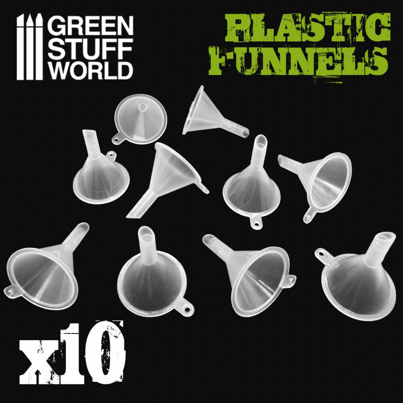 Plastic funnel Pack x10
