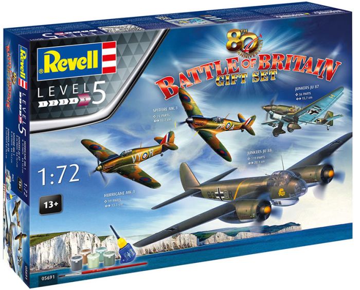 Battle of Britain Gift Set (Spitfire, Hurricane, Ju87 and Ju88) 1:72