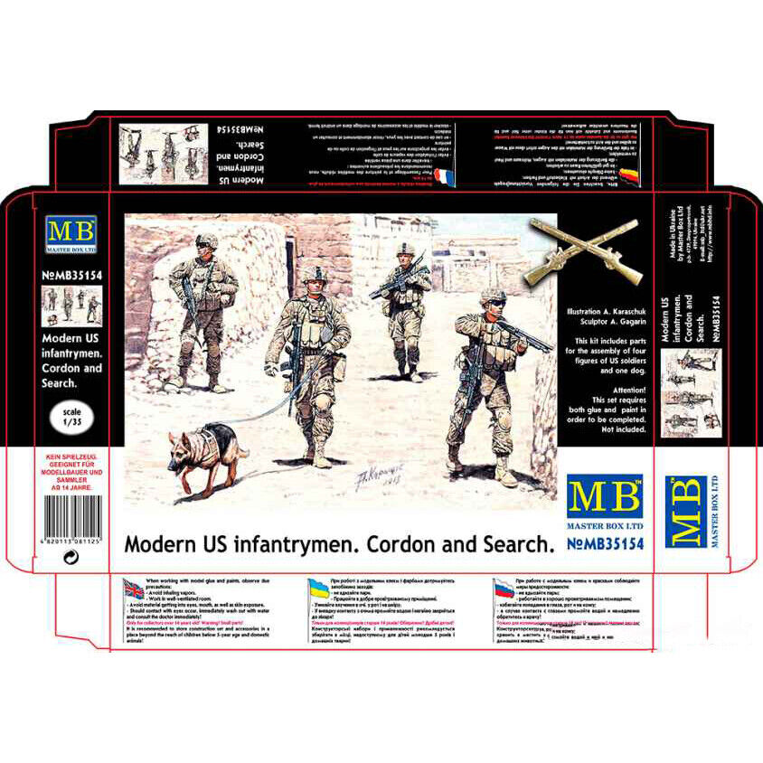 Modern US Infantrymen, Cordon and Search 1:35